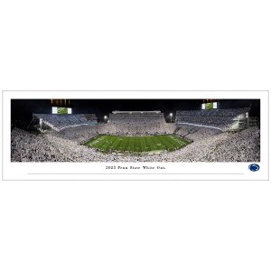 tubed panoramic photo Iowa Penn State White Out 2023